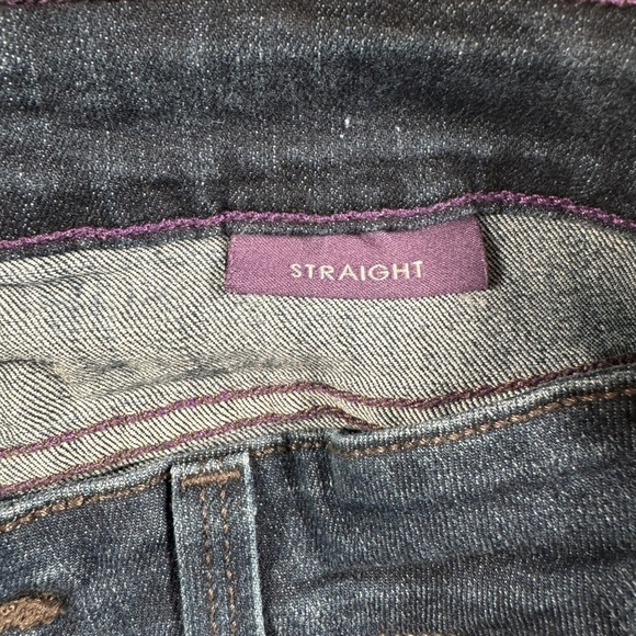 NYDJ Straight Leg Jeans Womens Size 6 Dark Blue Mid Rise - Picture 6 of 14